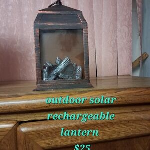 Rustic Bronze Solar Lantern